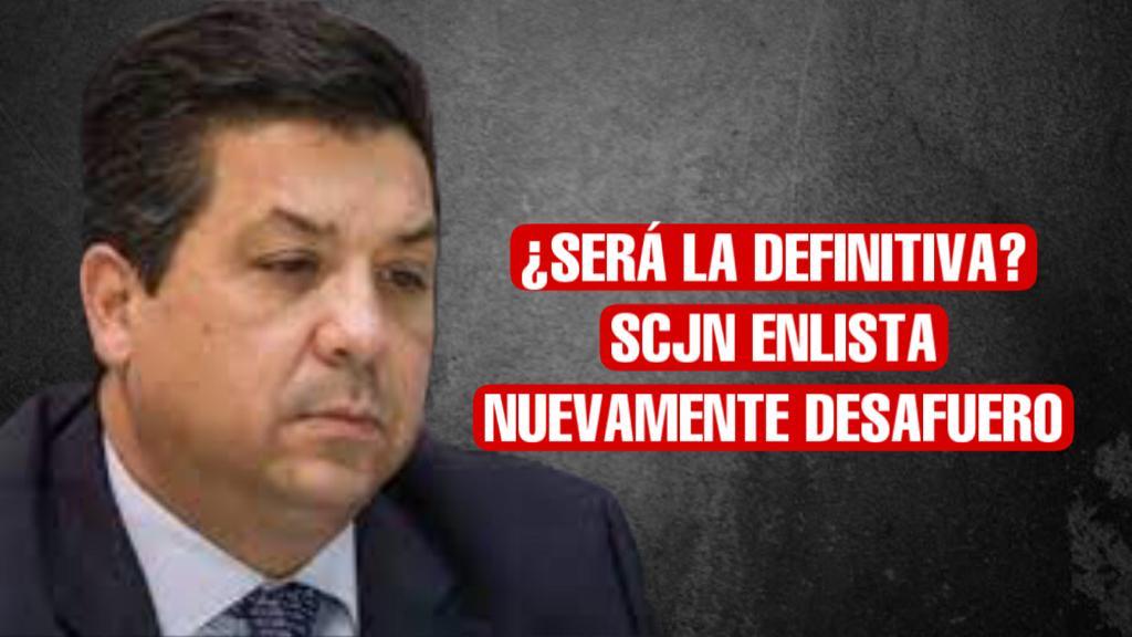 ¡Ahora sí! Enlistan tercera fecha para discutir desafuero de Cabeza de Vaca