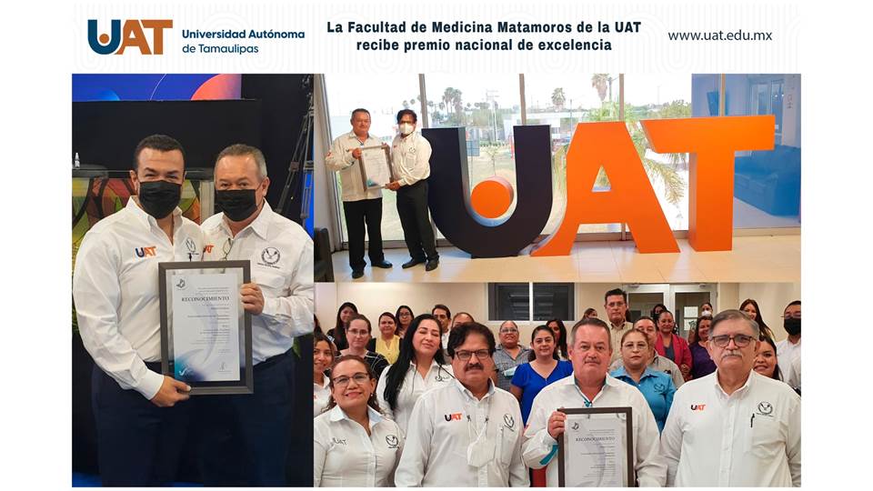 La Facultad de Medicina Matamoros de la UAT recibe premio nacional de excelencia