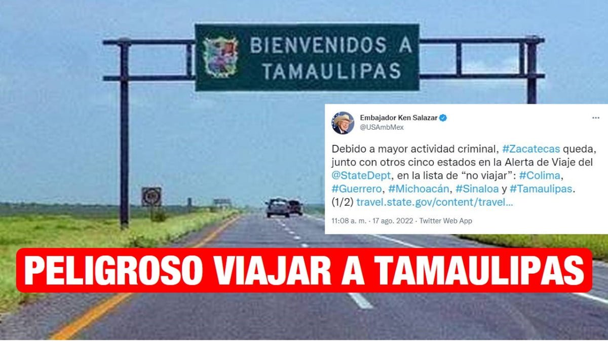 Emite EU alerta a sus ciudadanos para no viajar a Tamaulipas.