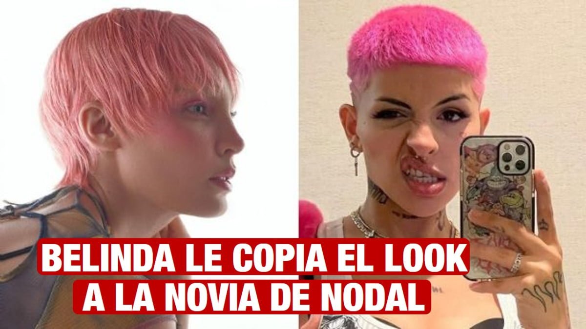 Belinda copia el look de la nueva novia de Christian Nodal: Cabello corto y rosa