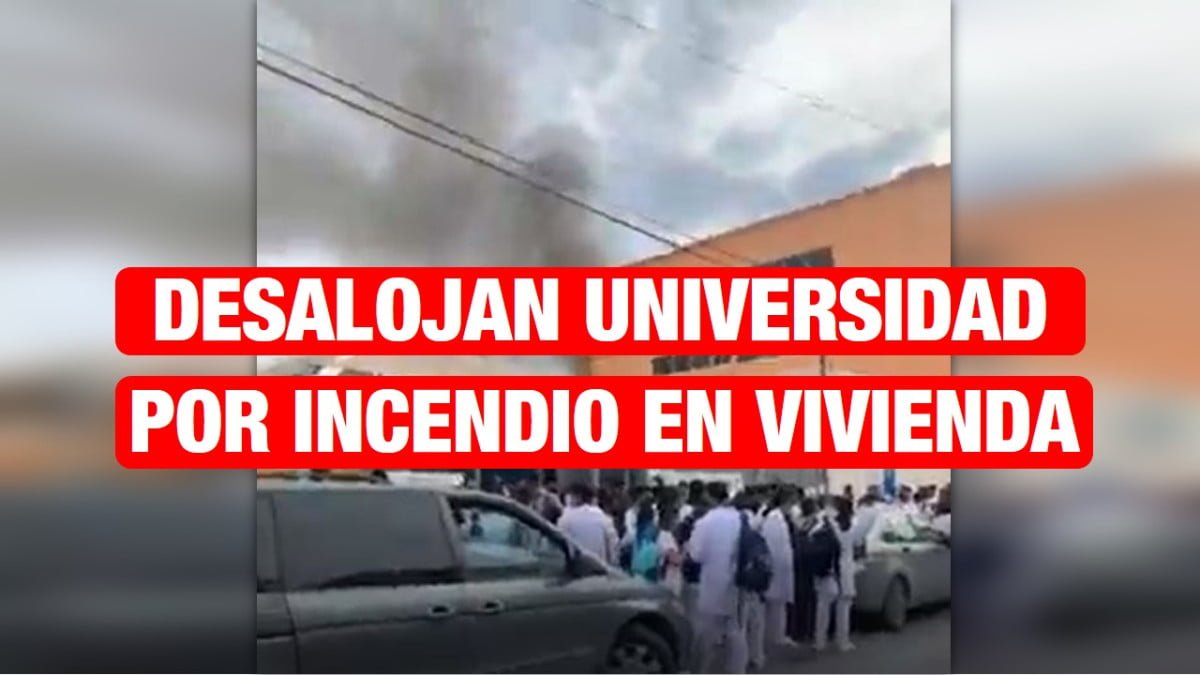 Incendio de vivienda obliga a desalojar Universidad.