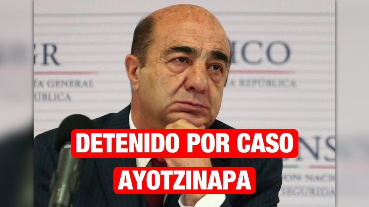FGR detiene a Jesús Murillo Karam por presunta negligencia en caso Ayotzinapa.