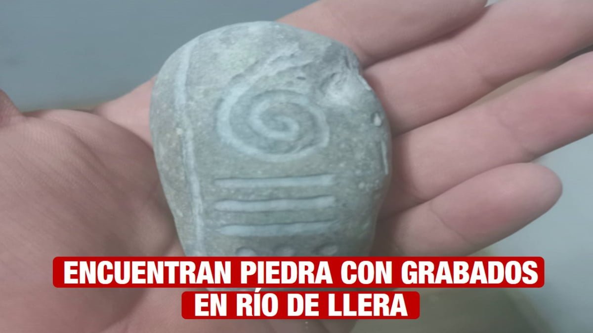 ¿Mayas? ¿Aliens? Hallan piedra con misteriosos grabados en un río de Llera