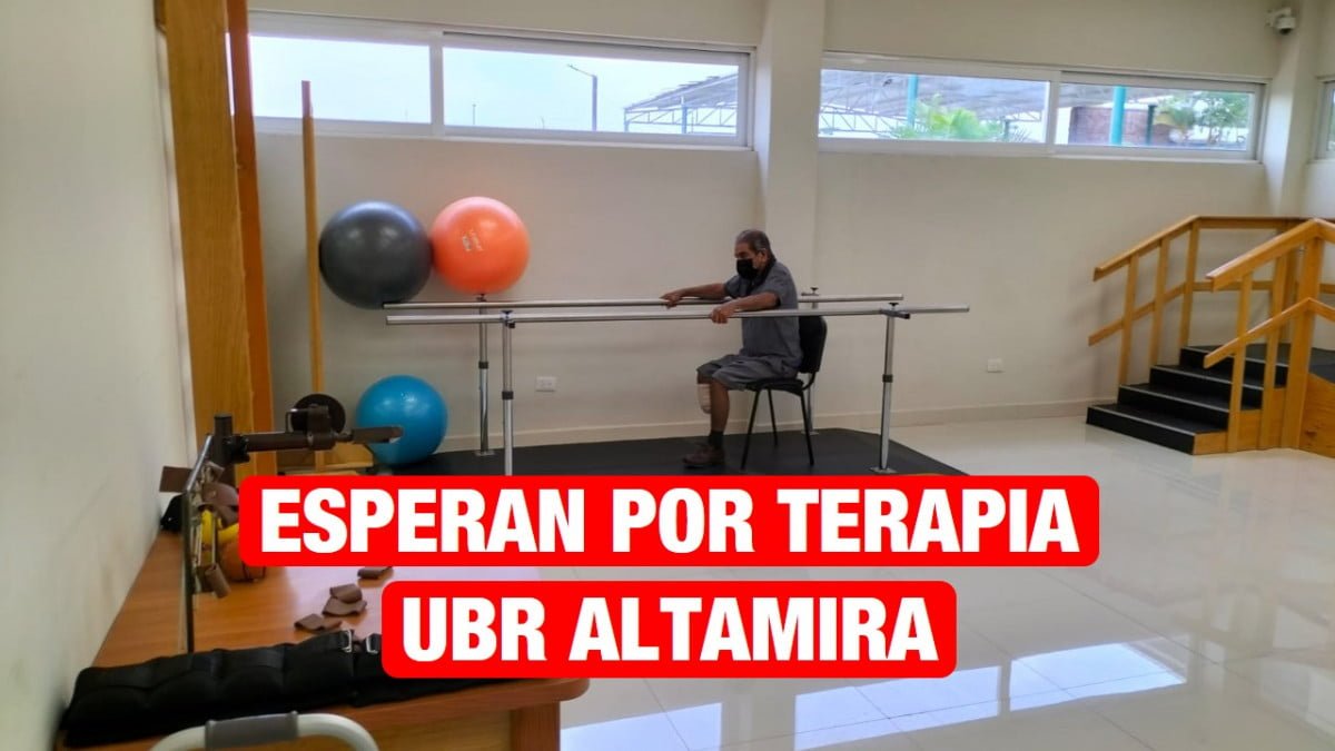 En lista de espera 460 personas para terapias en la UBR de Altamira.