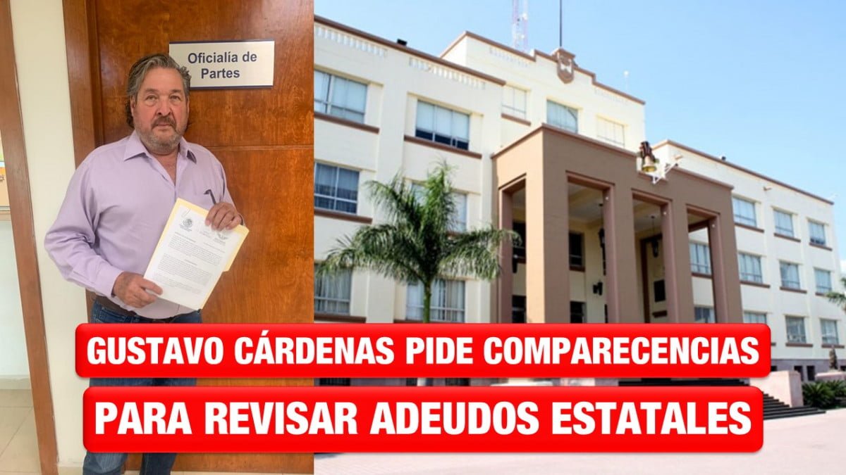 Pide Gustavo Cárdenas comparecencia de la Secretaria de Finanzas