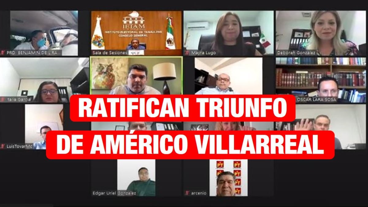 IETAM ratifica triunfo de Américo Villarreal, tras recuento de votos.