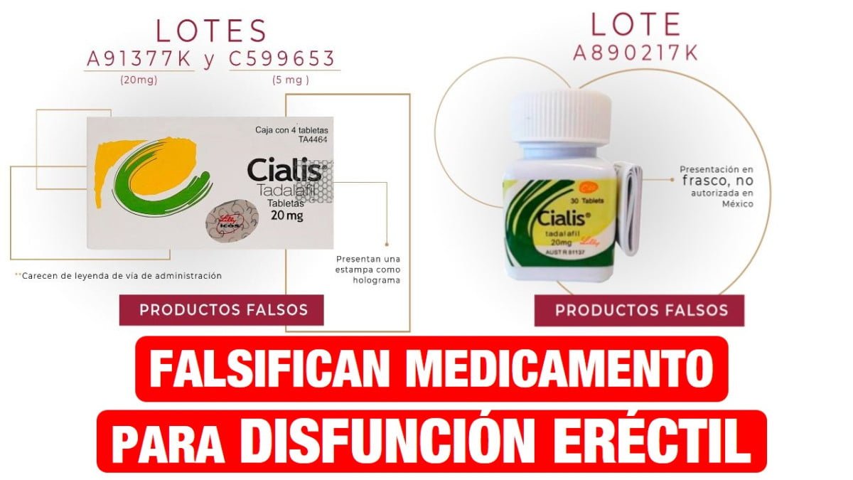 Falsifican medicamento contra disfunción eréctil.