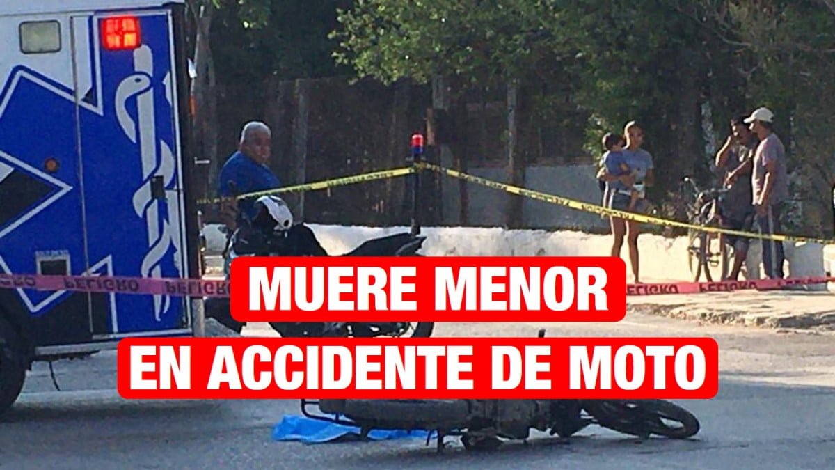 Muere menor en accidente de motocicleta, viajaba con sus padres.