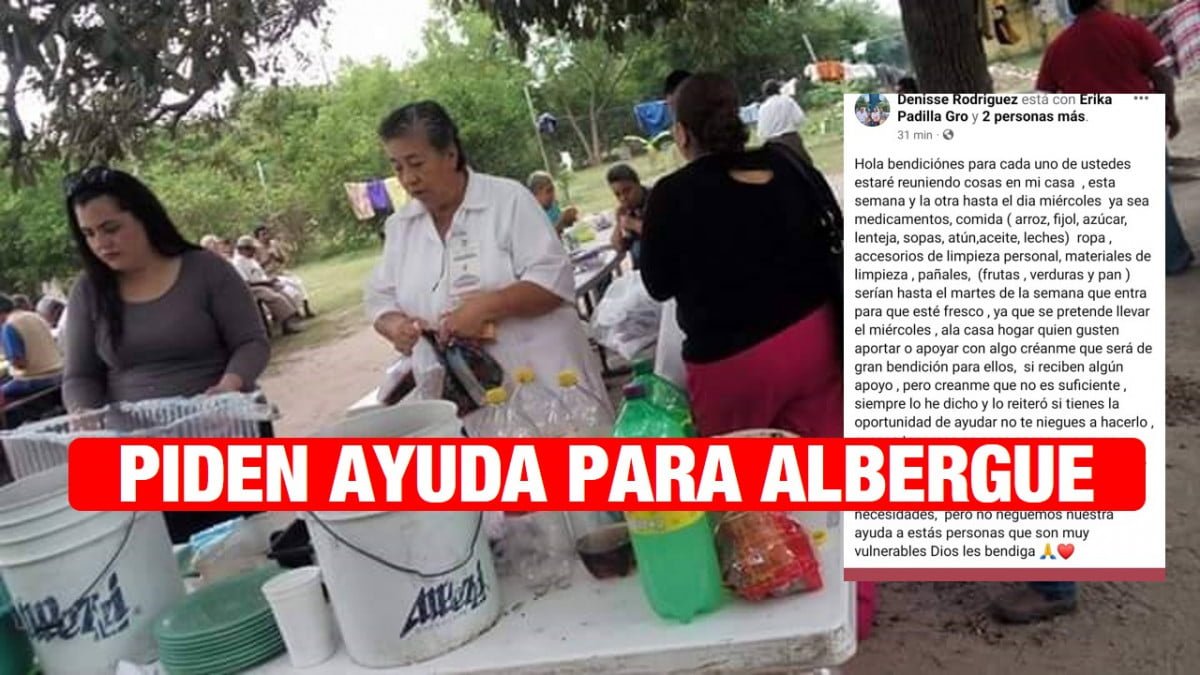 Mujeres de Villa Cuauhtémoc piden apoyo alimentario para la Casa Hogar San Pedro.