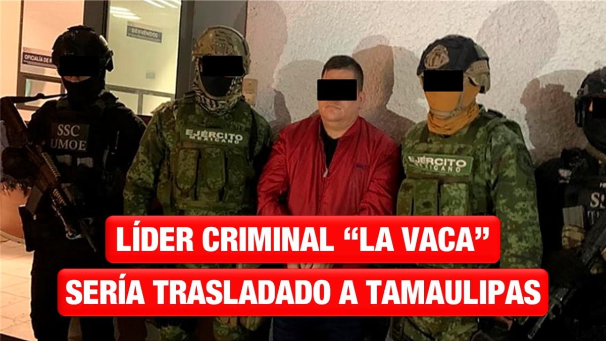 Líder criminal José Bernabé “B” alias “La Vaca” podría ser trasladado a Tamaulipas