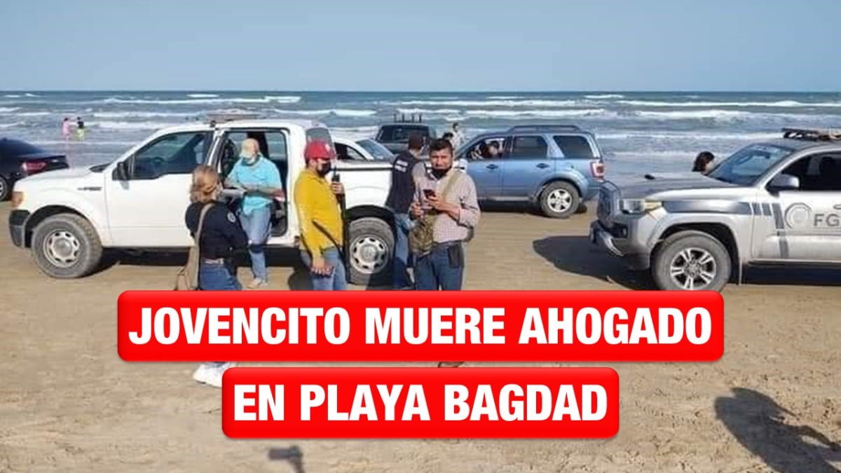 Jovencito muere ahogado en Playa Bagdad, su hermano y primo se encuentran graves