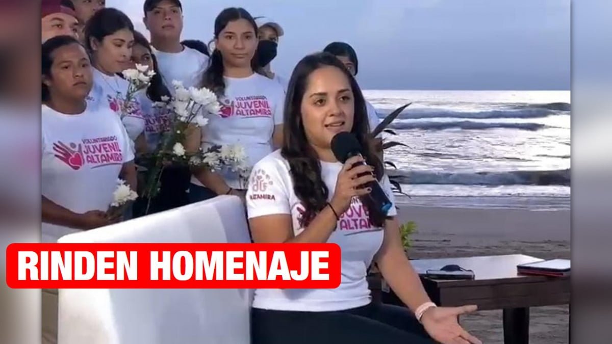 Rinden homenaje a joven altamirense que perdió la vida en Playa Tesoro.