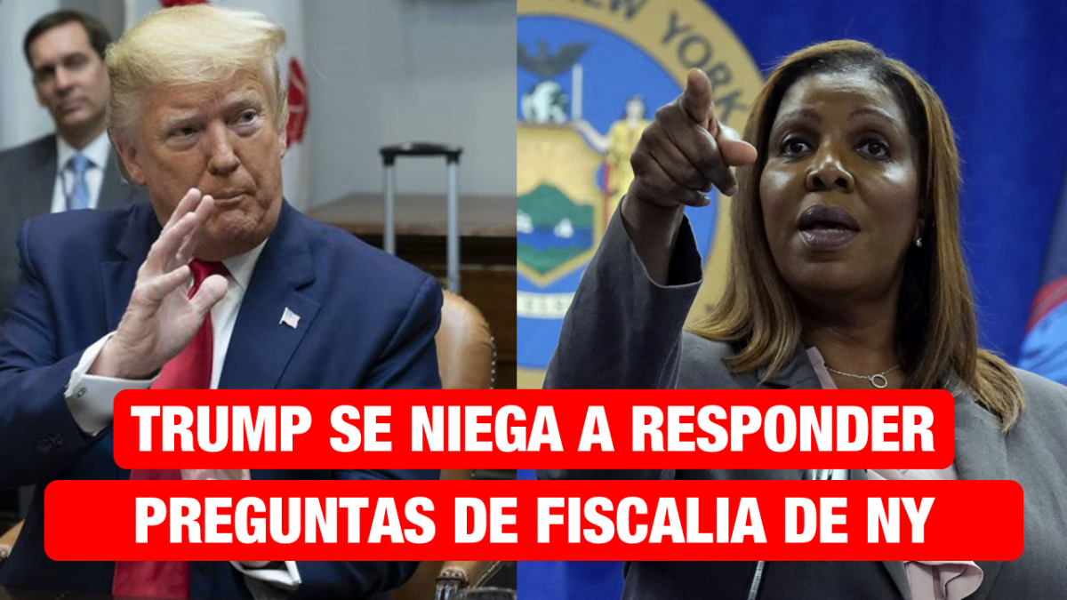 Trump se niega a responder preguntas de la Fiscalía de NY