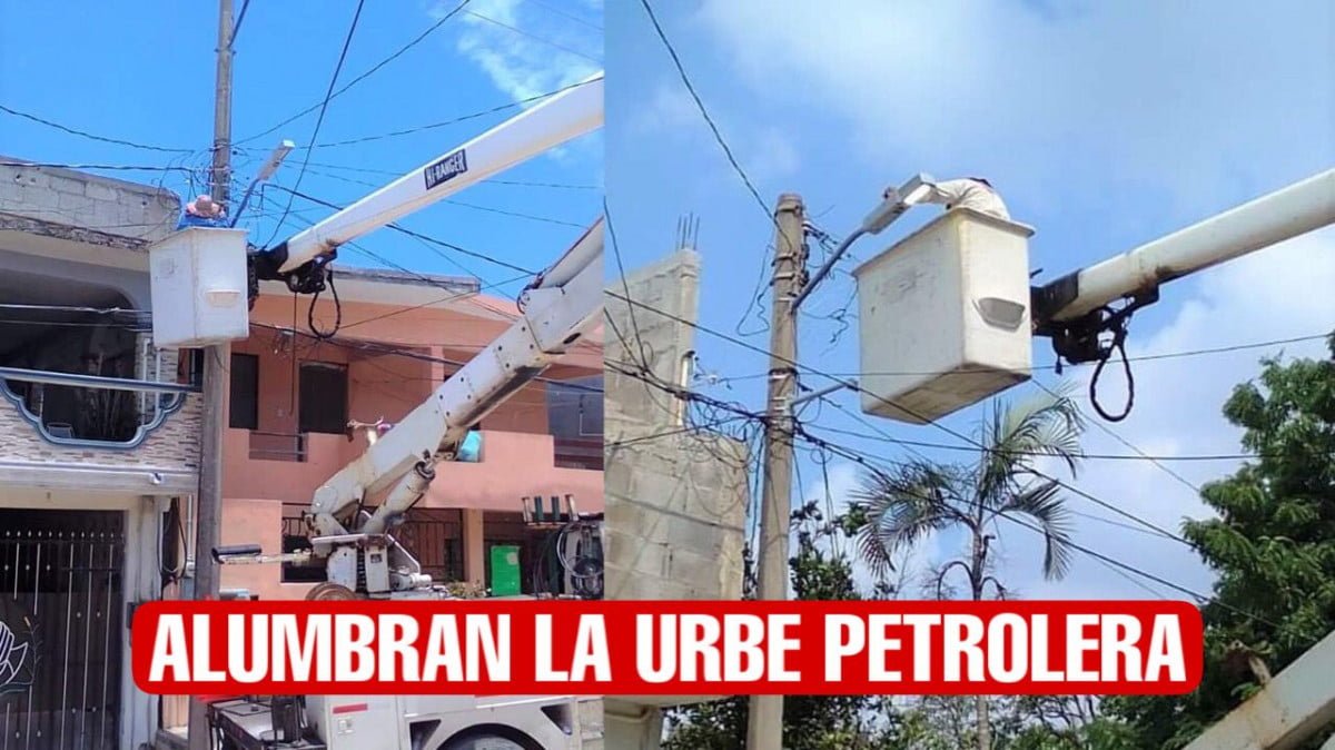 Intensifican trabajos de alumbrado público en la urbe petrolera