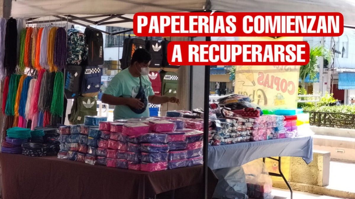 Comienzan a recuperarse papelerías tras pandemia; vendían 100 pesos al día