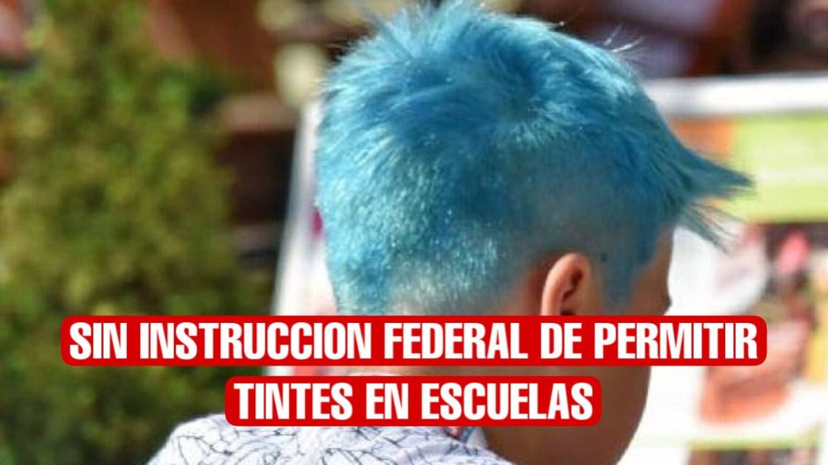 Sin instrucción de nivel federal para permitir tintes en escuelas