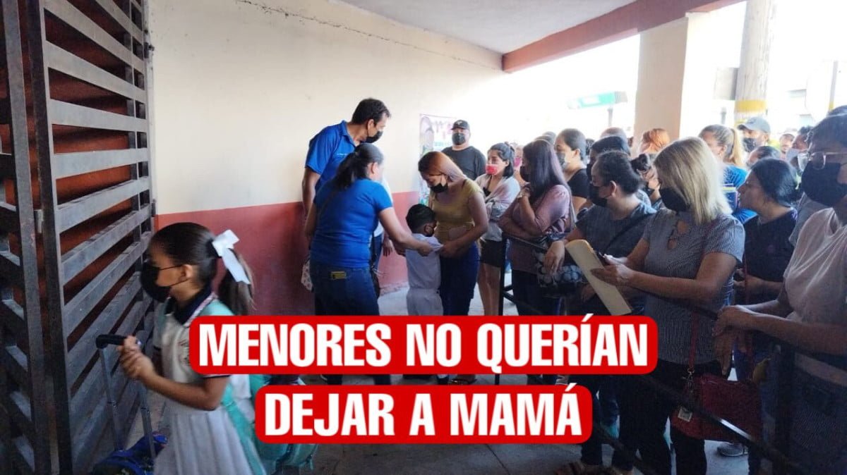 El miedo a dejar a Mamá se hizo presente en regreso a clases
