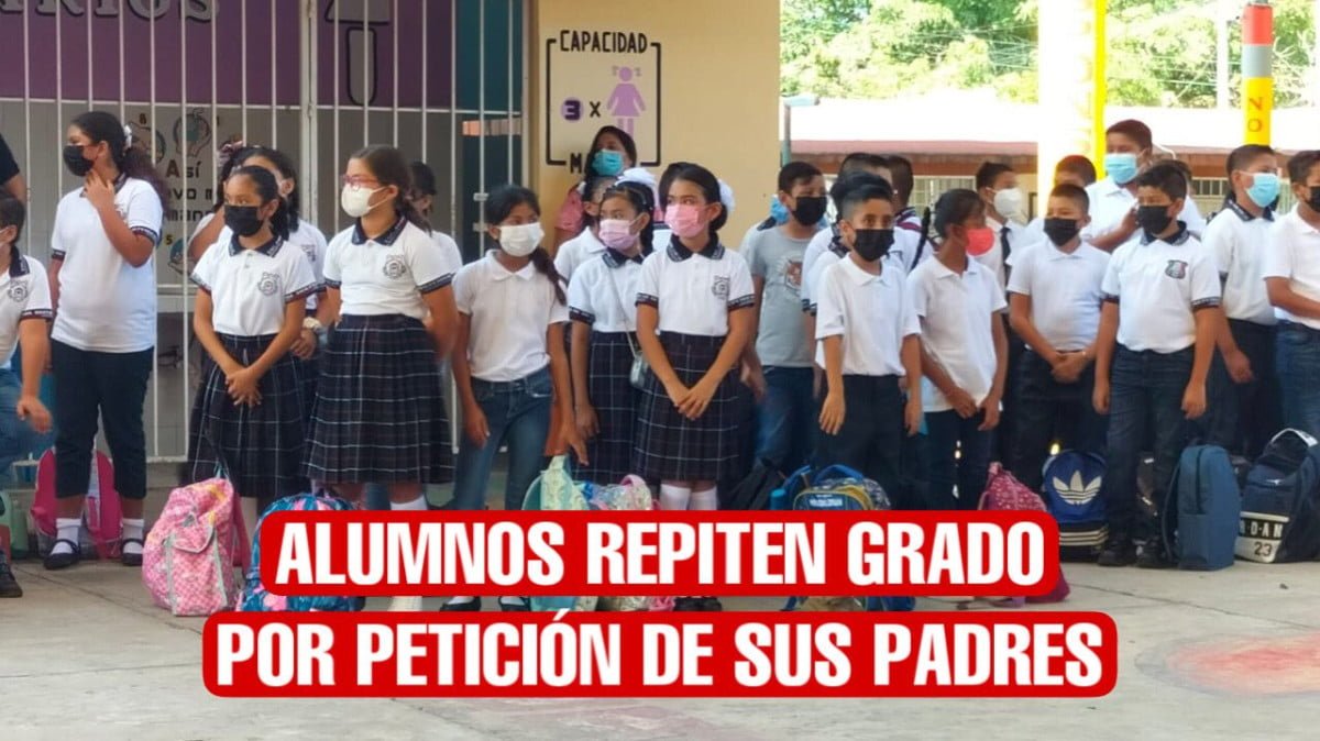 En primaria de Tampico, cuatro menores repiten grado a petición de sus padres