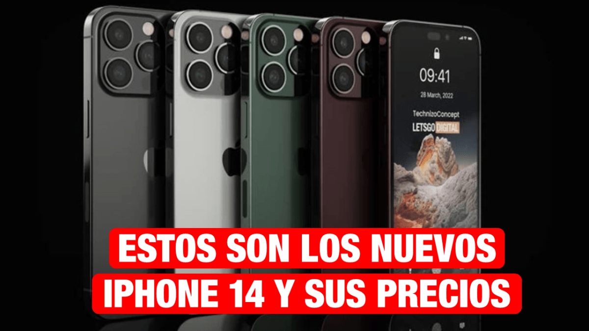 Estos son los nuevos iPhone 14 y sus precios