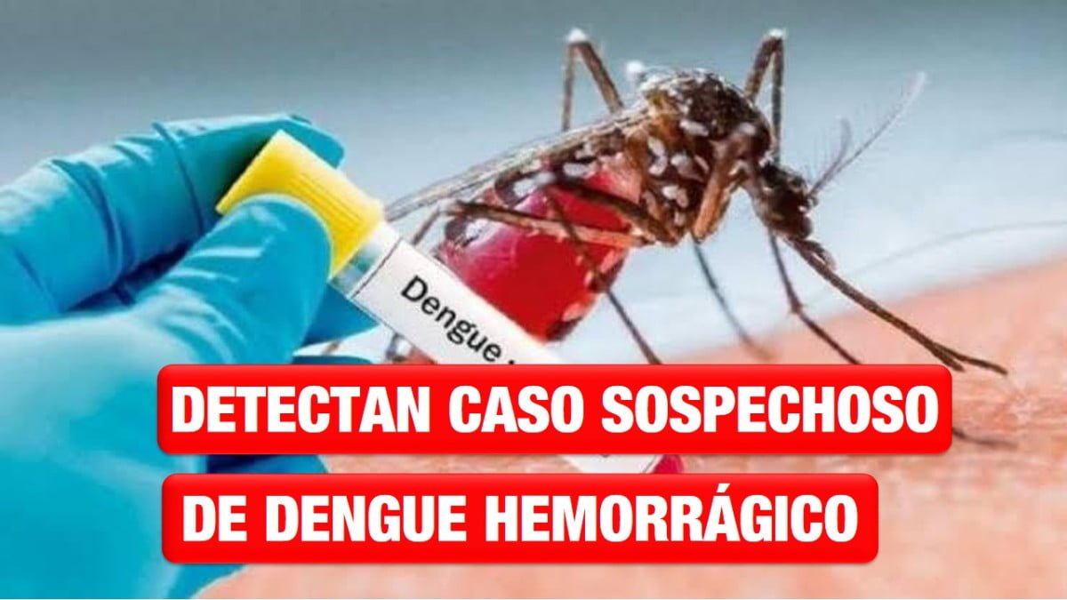 Detectan caso sospechoso de dengue hemorrágico