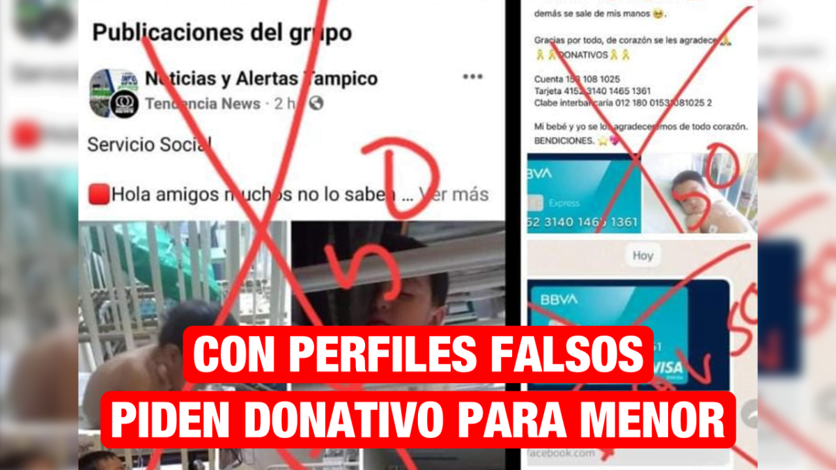Con perfiles falsos piden apoyo para niño con leucemia; su mamá está desesperada