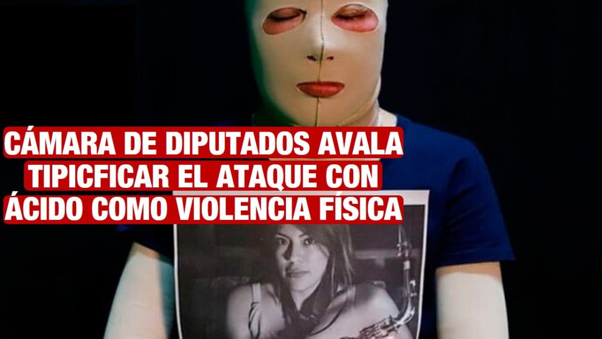 Cámara de Diputados avala tipificar el ataque con ácido como violencia física