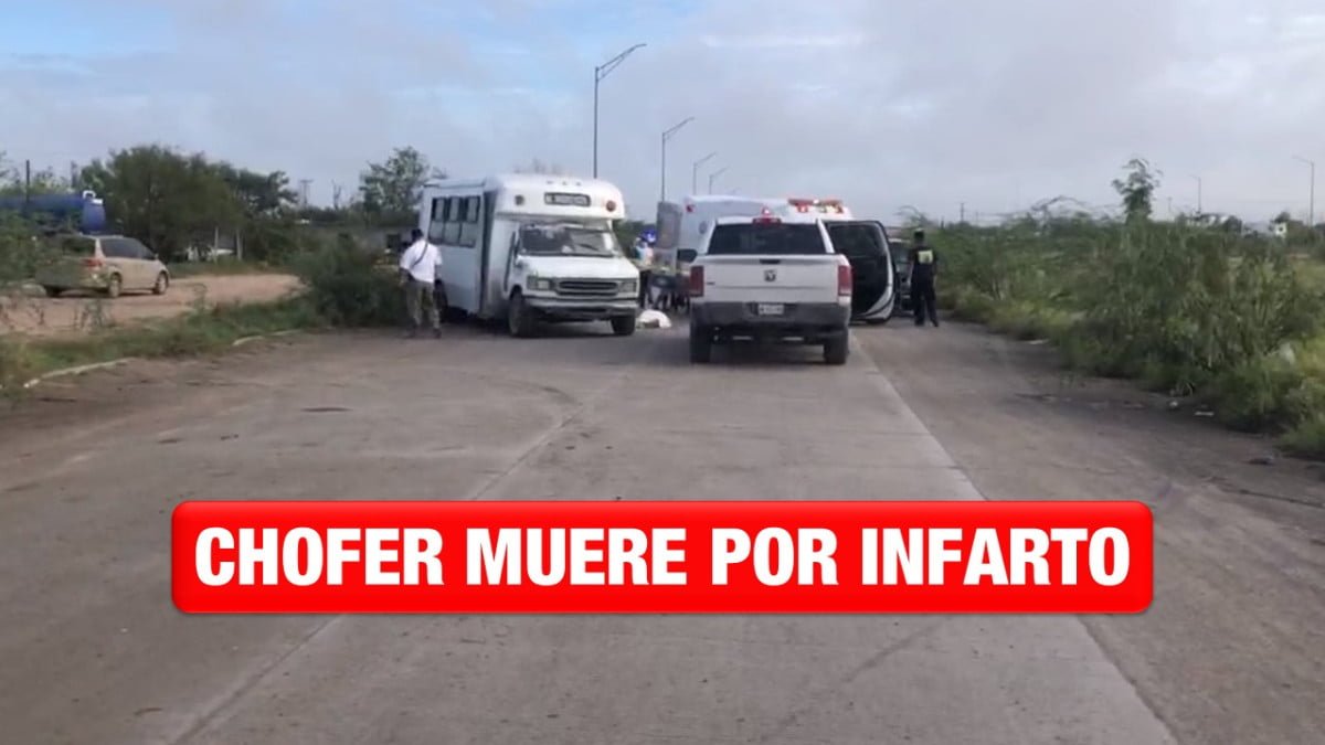 Sufre infarto y muere a bordo de transporte público