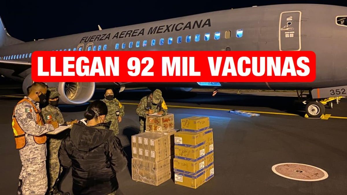 Llegan 92 mil dosis de vacunas contra Covid19 a Cd. Victoria.