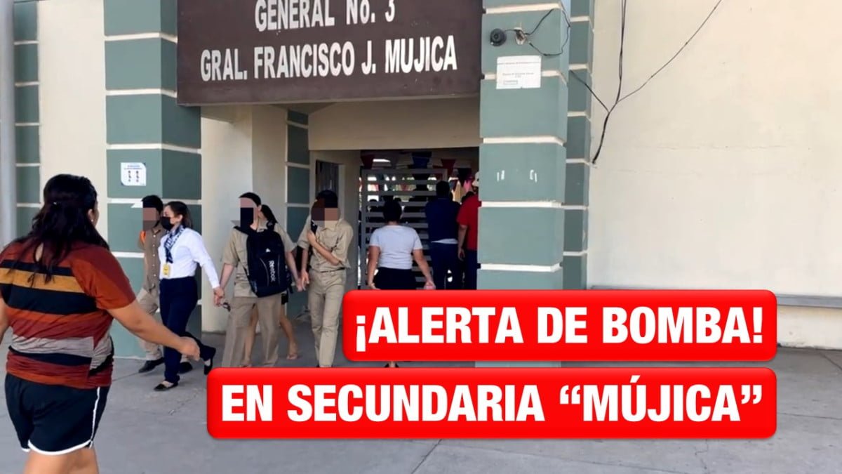 Secundaria «Mújica» es evacuada por amenaza de bomba