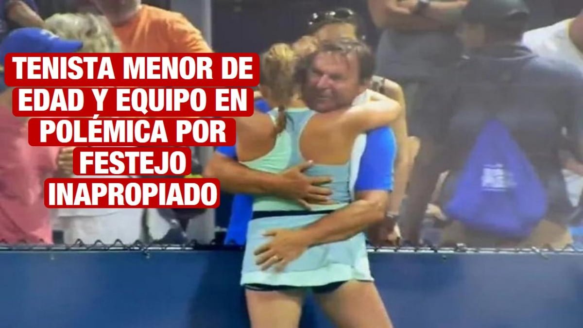 Tenista recibe ola de críticas por polémico festejo con su padre y entrenador