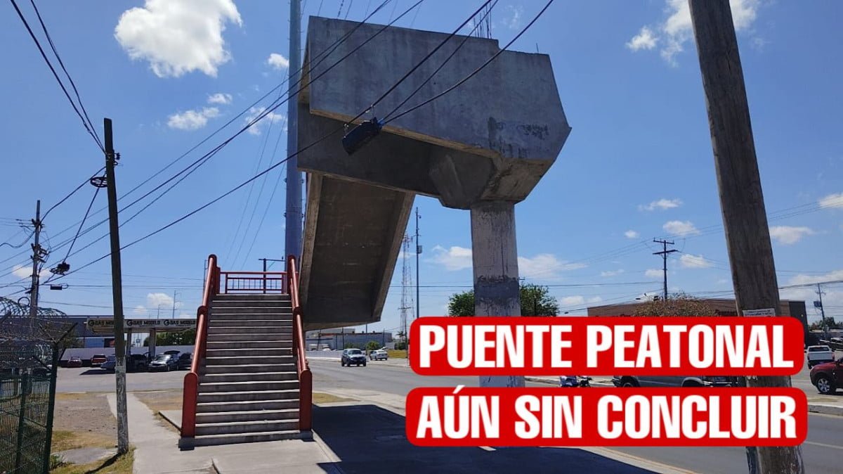 Vidas de obreros sin interés, no concluyen puente peatonal en Ciudad Industrial