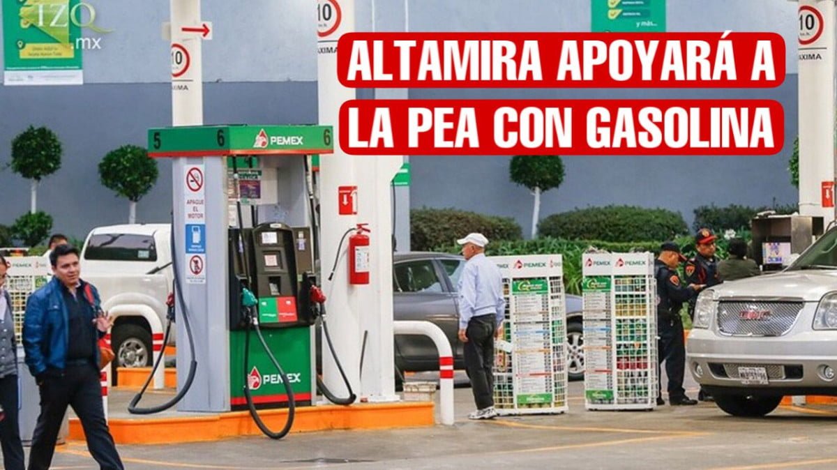 Por segunda ocasión, Altamira apoyará a la PEA con gasolina
