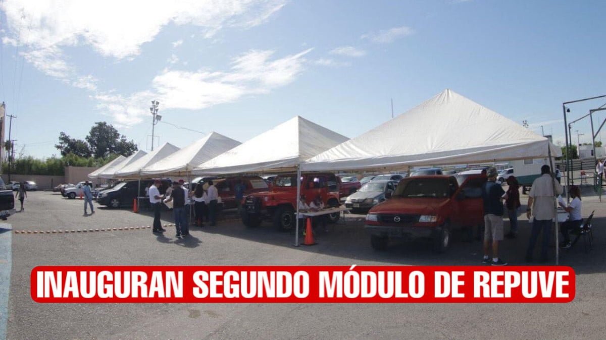 Apertura Gobierno Municipal segundo módulo REPUVE con más carriles para la legalización de carros en Nuevo Laredo