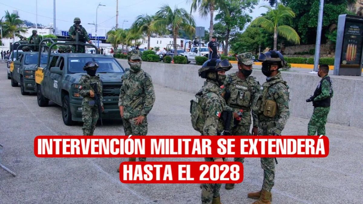 Participación militar de seguridad pública se extenderá hasta el 2028