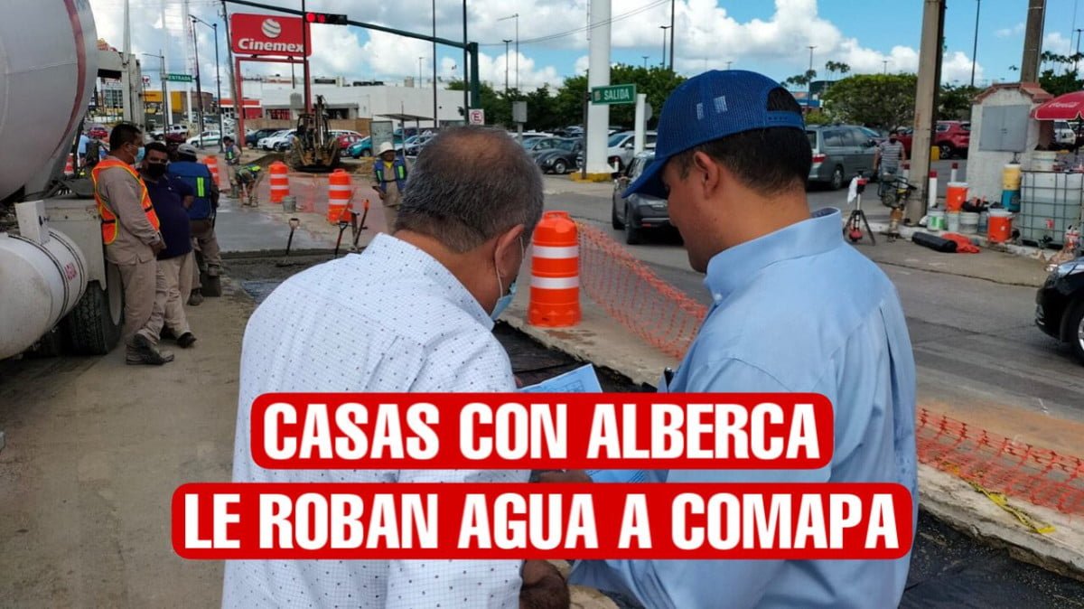 Rentan casas con alberca y le roban el agua a Comapa