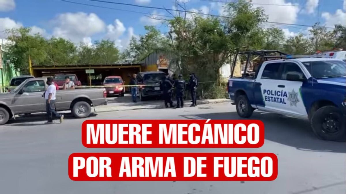 Muere mecánico por arma de fuego