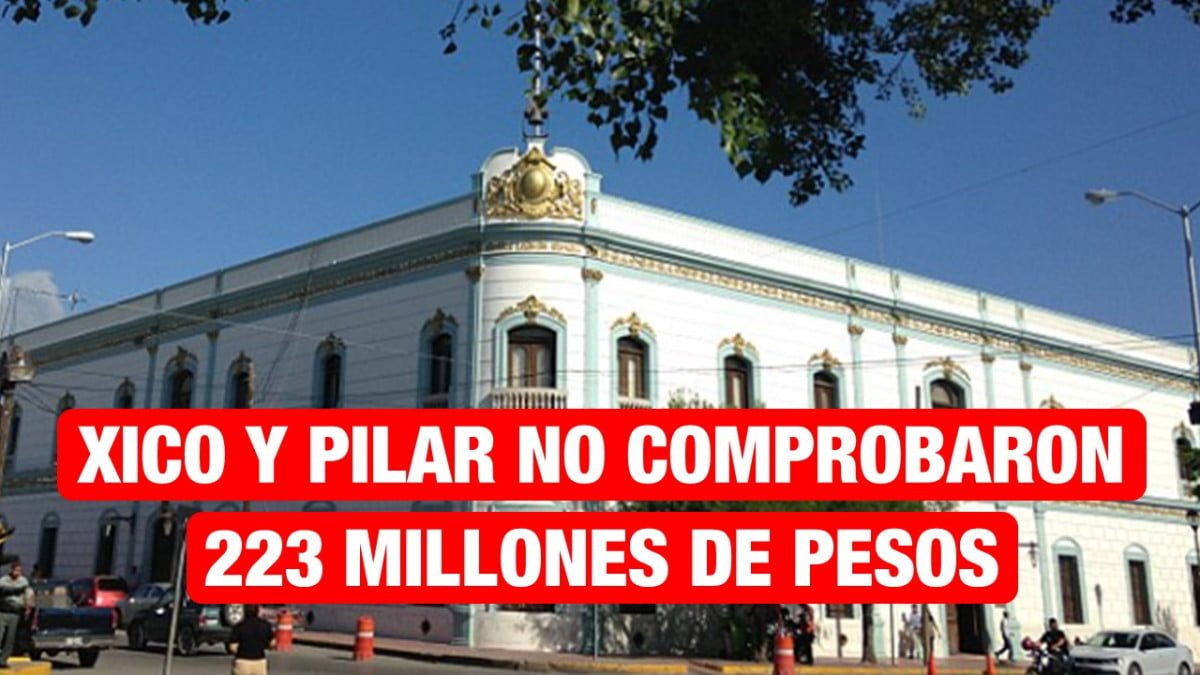 Xico y Pilar no comprobaron 223 millones de pesos.