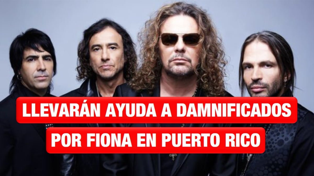 Maná lleva ayuda para los damnificados por Fiona en Puerto Rico