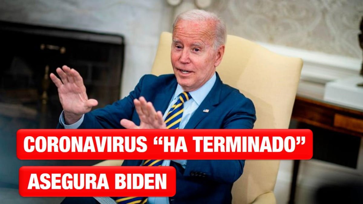 Biden asegura que la pandemia de coronavirus «ha terminado»