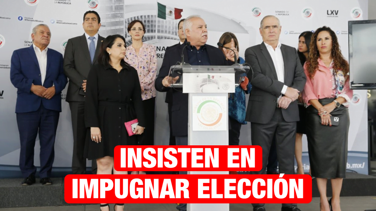 Desde el Senado panistas insisten en impugnar elección tras la intervención del crimen organizado
