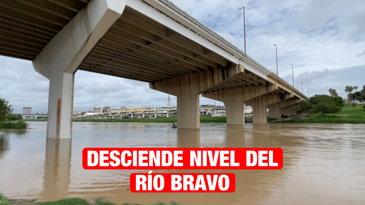 Desciende nivel de agua en el Río Bravo