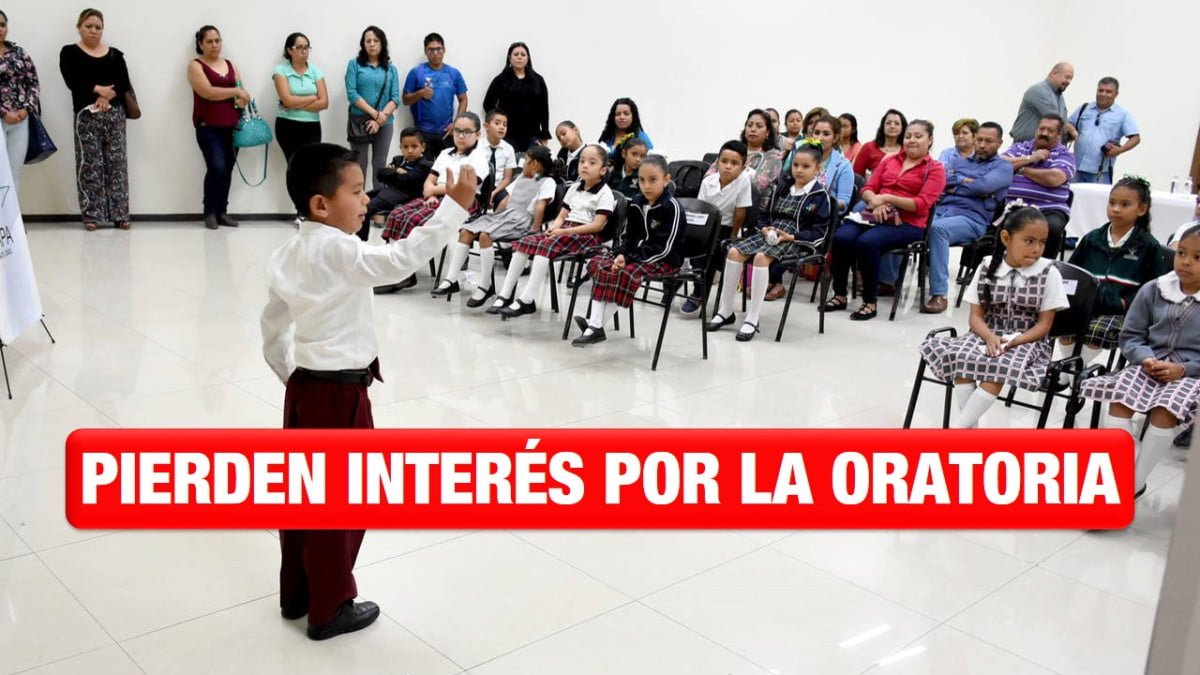 Pierden interés niños y jóvenes por la oratoria