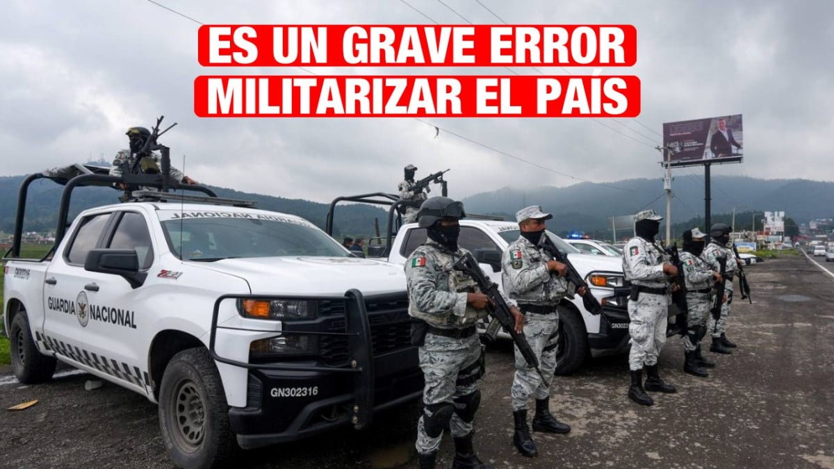 Es un grave error militarizar el país, asegura la legisladora