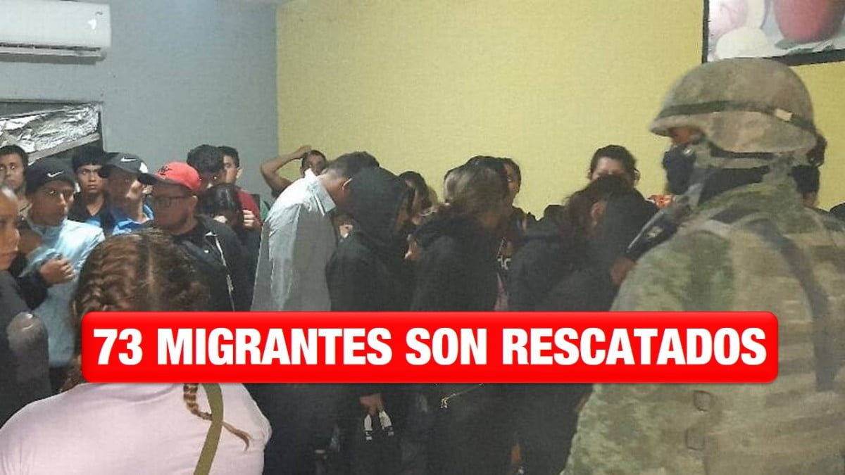 Militares rescatan a 73 migrantes en la frontera de Tamaulipas