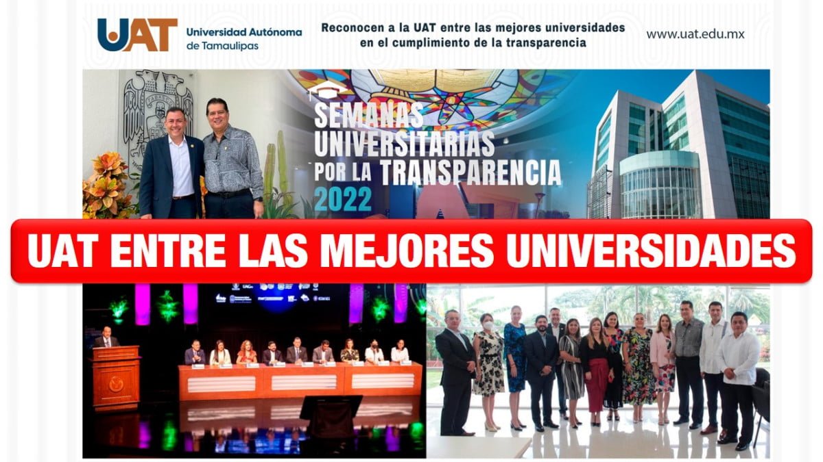 Reconocen a la UAT entre las mejores universidades en el cumplimiento de la  transparencia