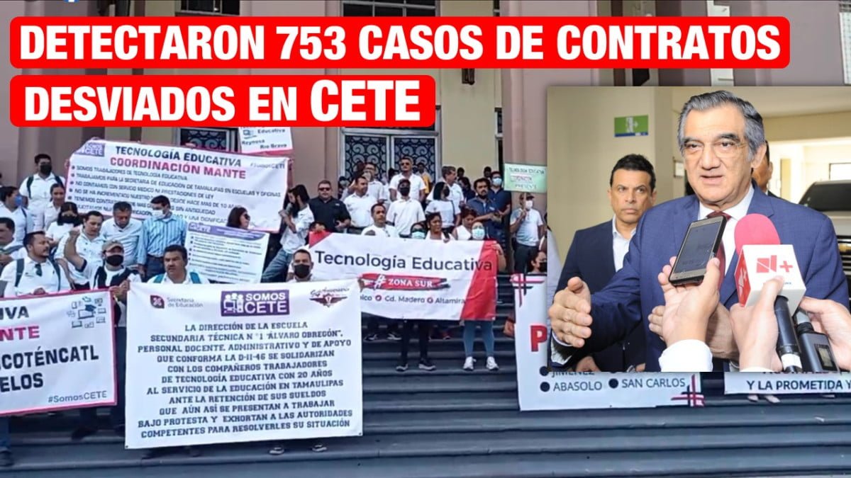 Detectan 753 casos de contratos desviados en CETE, algunos tenían plaza y horas.
