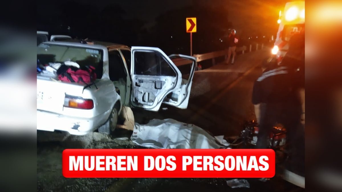 Fatal choque en Altamira; dos personas perdieron la vida