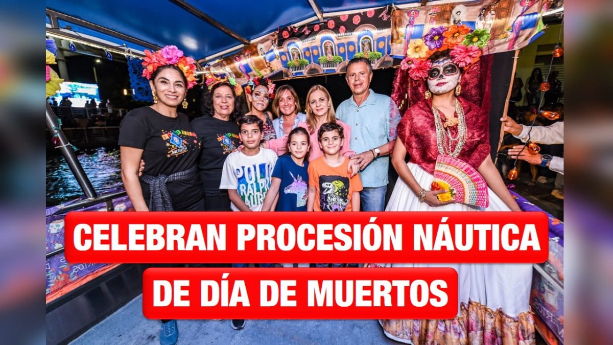 Celebran Miles de Tampiqueños Procesión Náutica de Día de Muertos