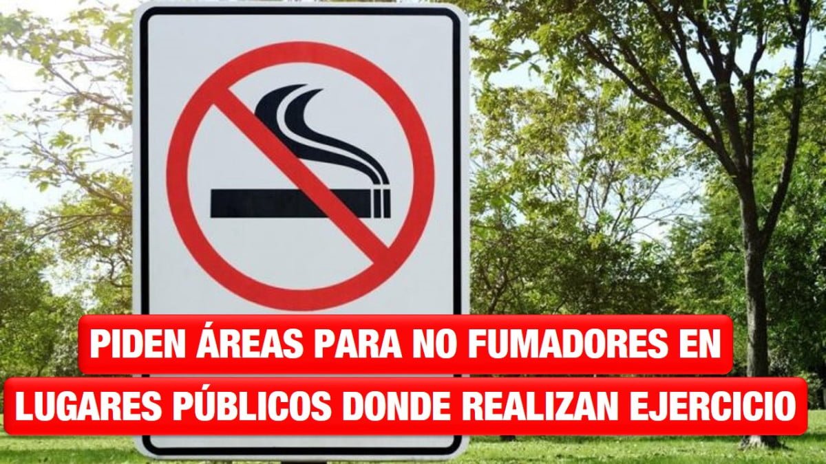 Piden considerar áreas para no fumadores en lugares públicos donde se realizan actividades deportivas