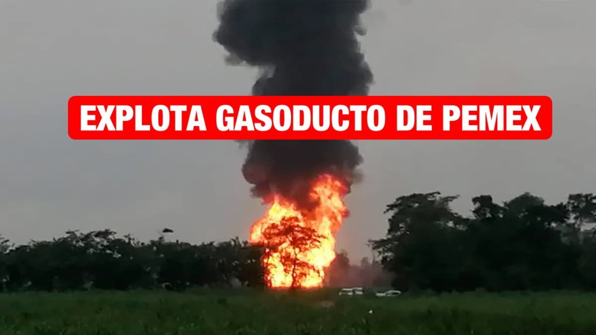 Decenas de familias son desalojadas por explosión de gasoducto de Pemex